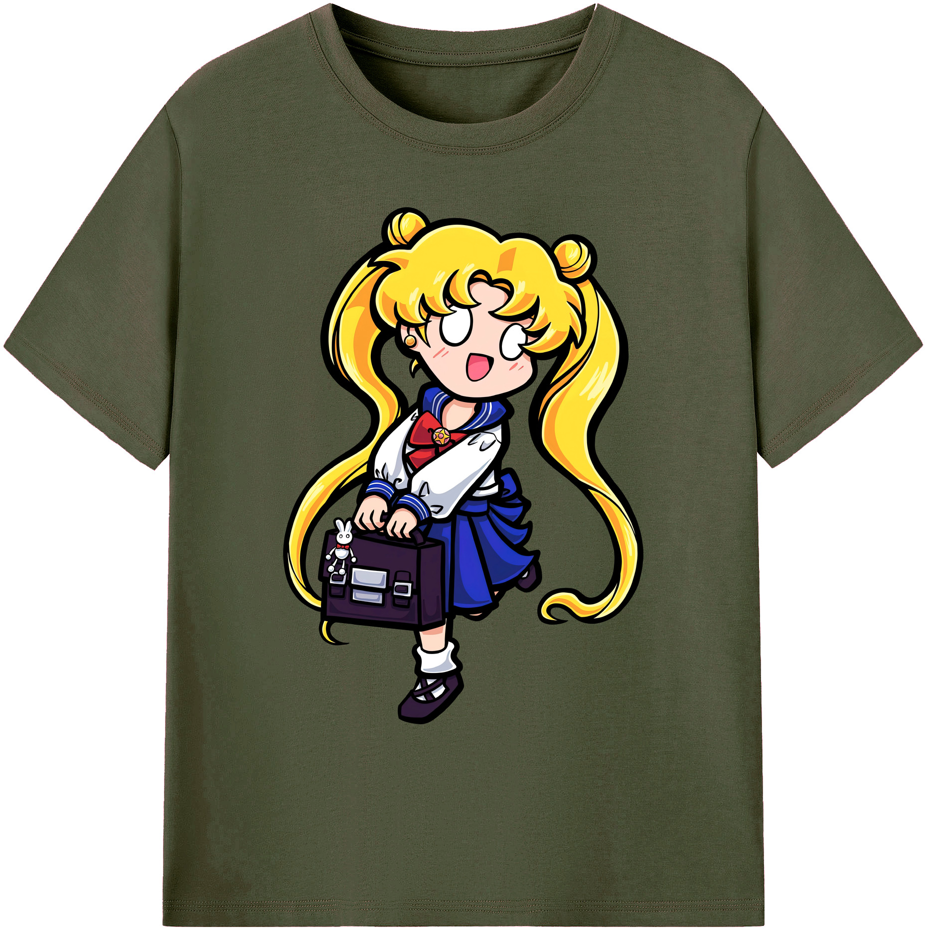 （画像用） 美少女戦士セーラームーン 愛野 美奈子 あいの みなこ Sailor Moon Aino Minako 綿100％ メンズ半袖Tシャツ｜肌触りやわらか＆通気性